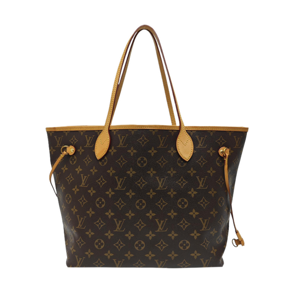 NEVERFULL MM Monogram Coated Canvas Brown