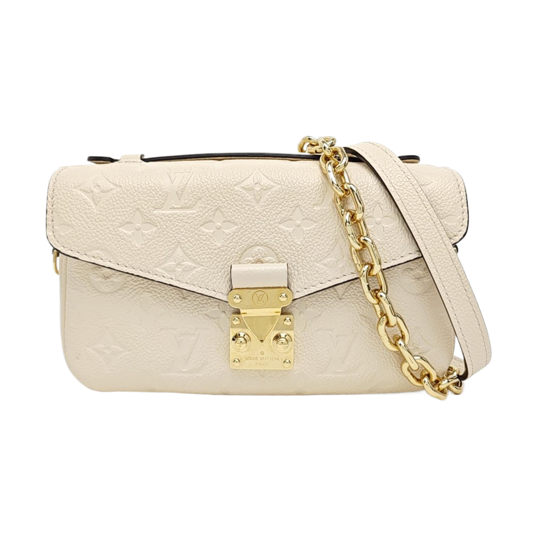 MÉTIS EAST WEST Monogram Calfskin Beige