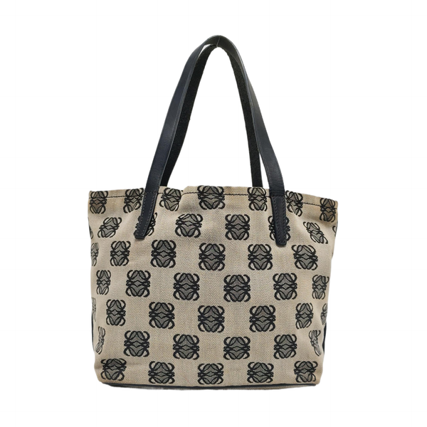Monogram Canvas Tote Bag Gray