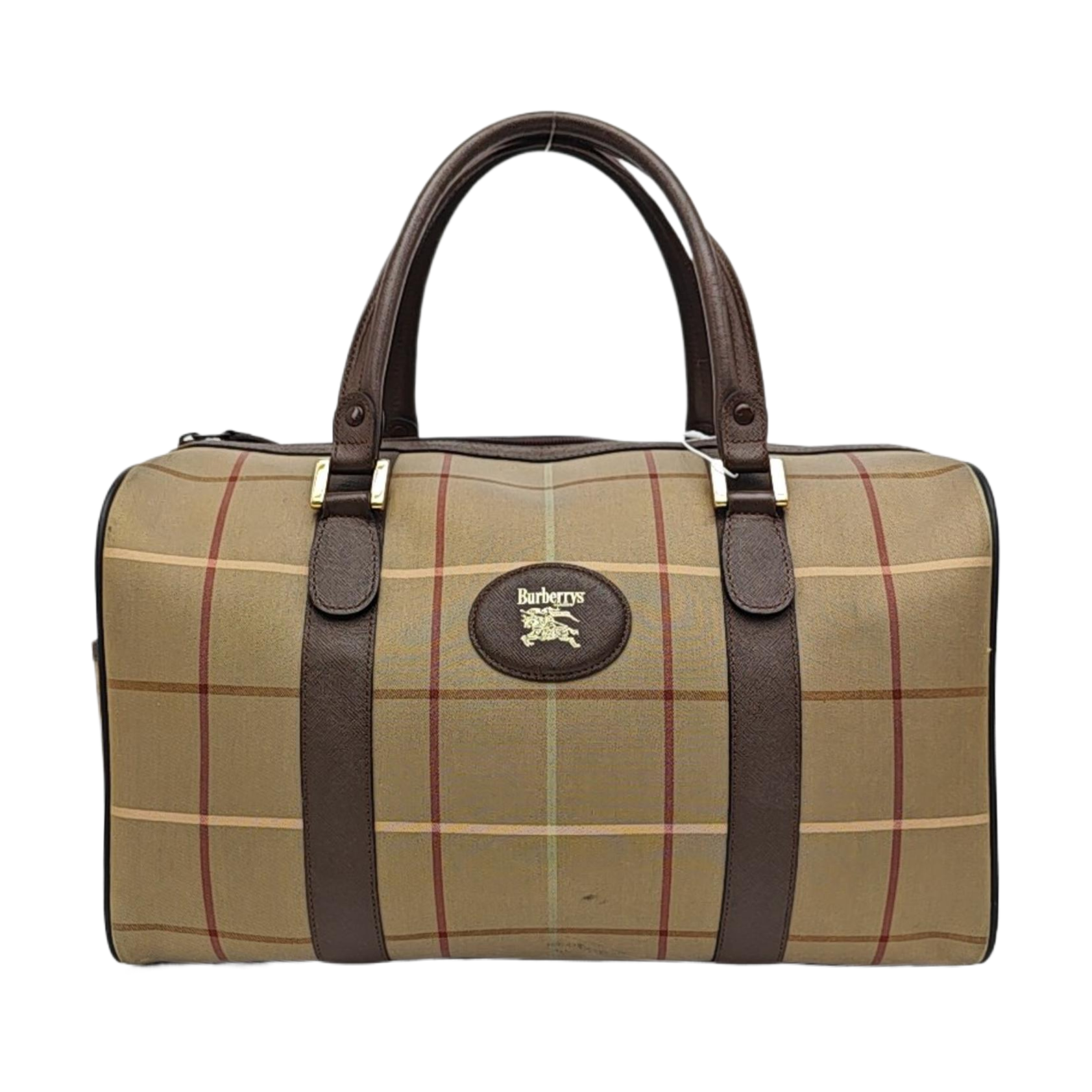 Canvas Top Handle Bag Brown