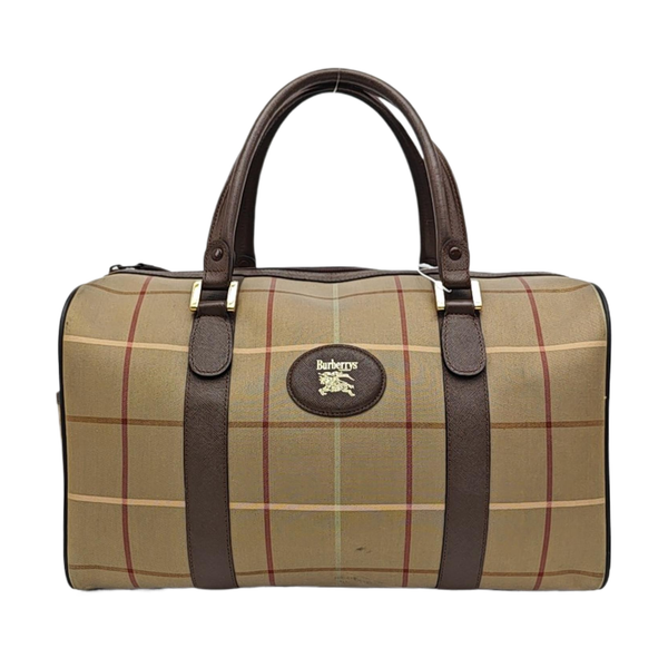 Canvas Top Handle Bag Brown