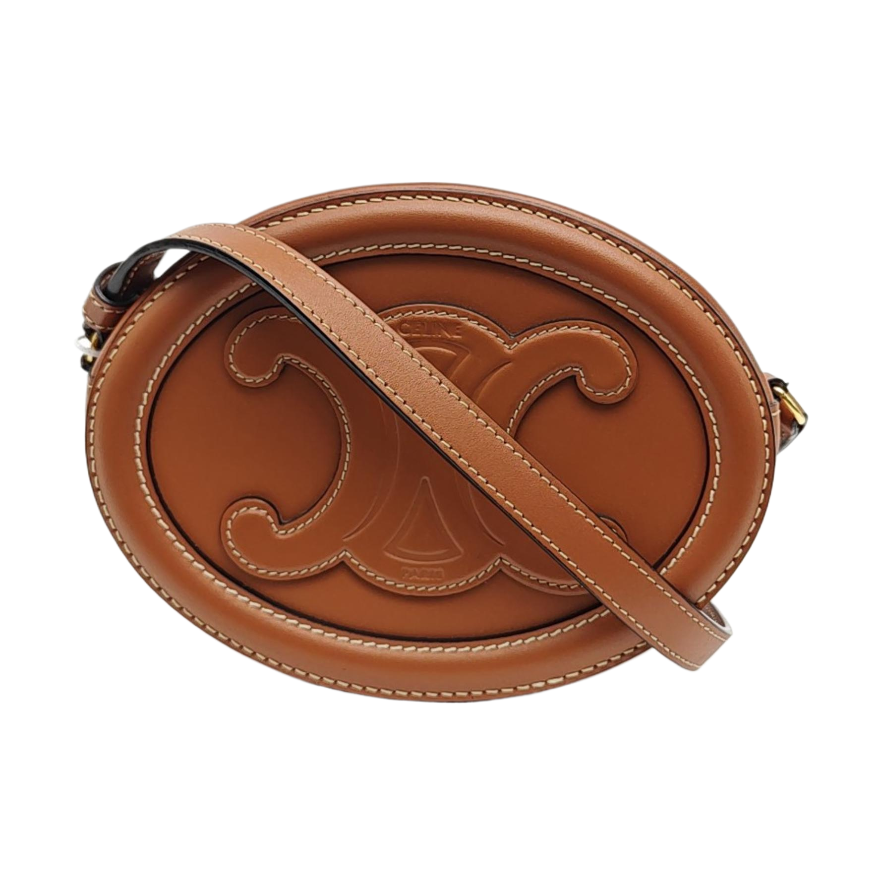 TRIOMPHE Small Calfskin Brown