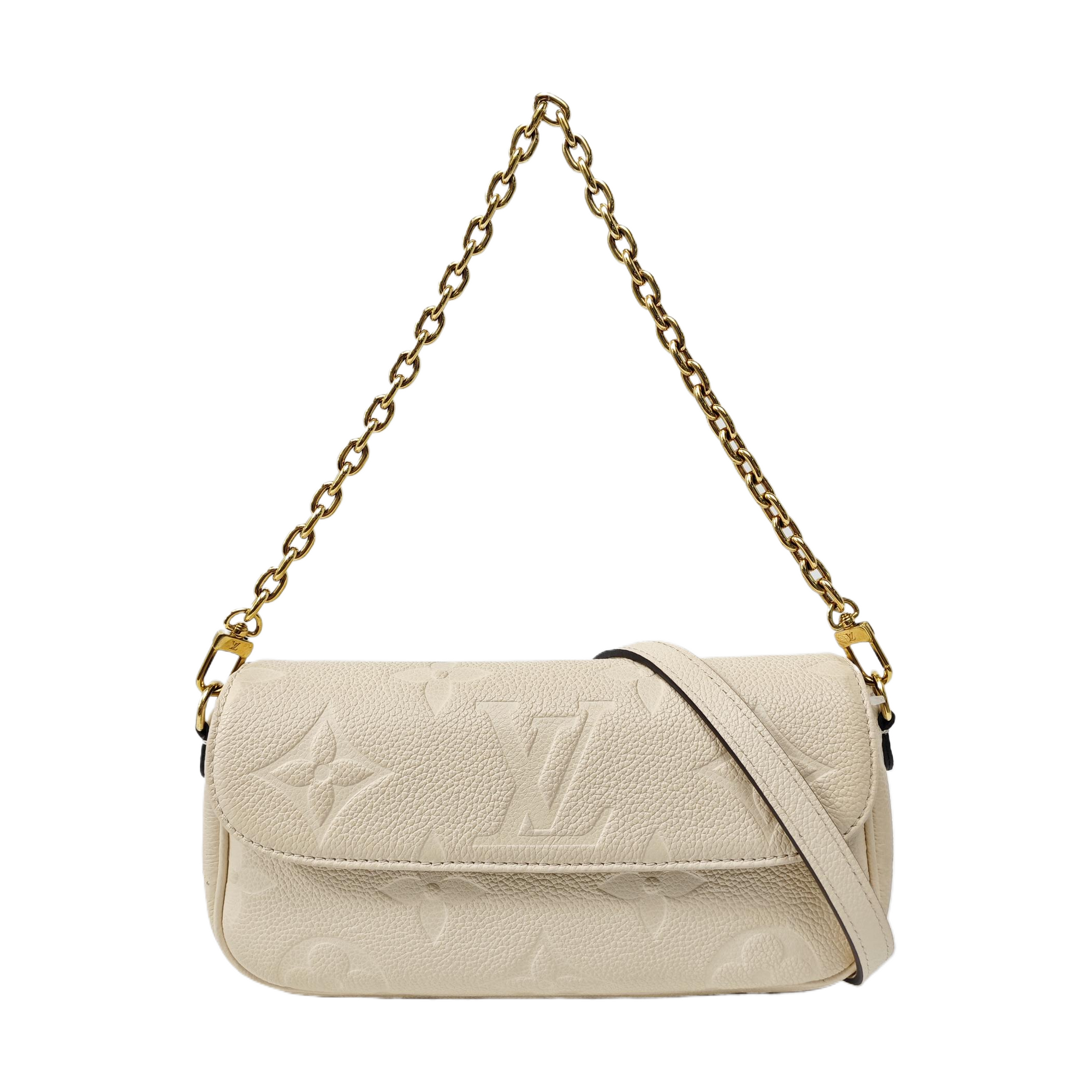 IVY Monogram Calfskin Beige