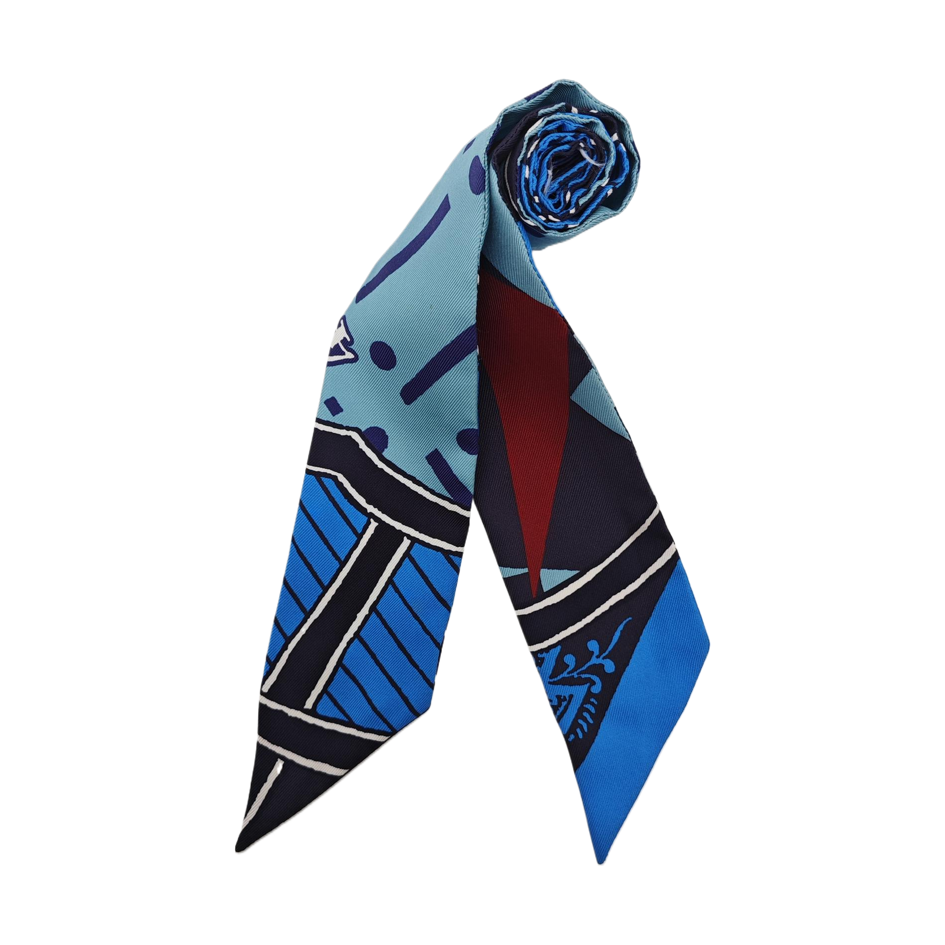 Mulberry Silk Silk Scarf Blue
