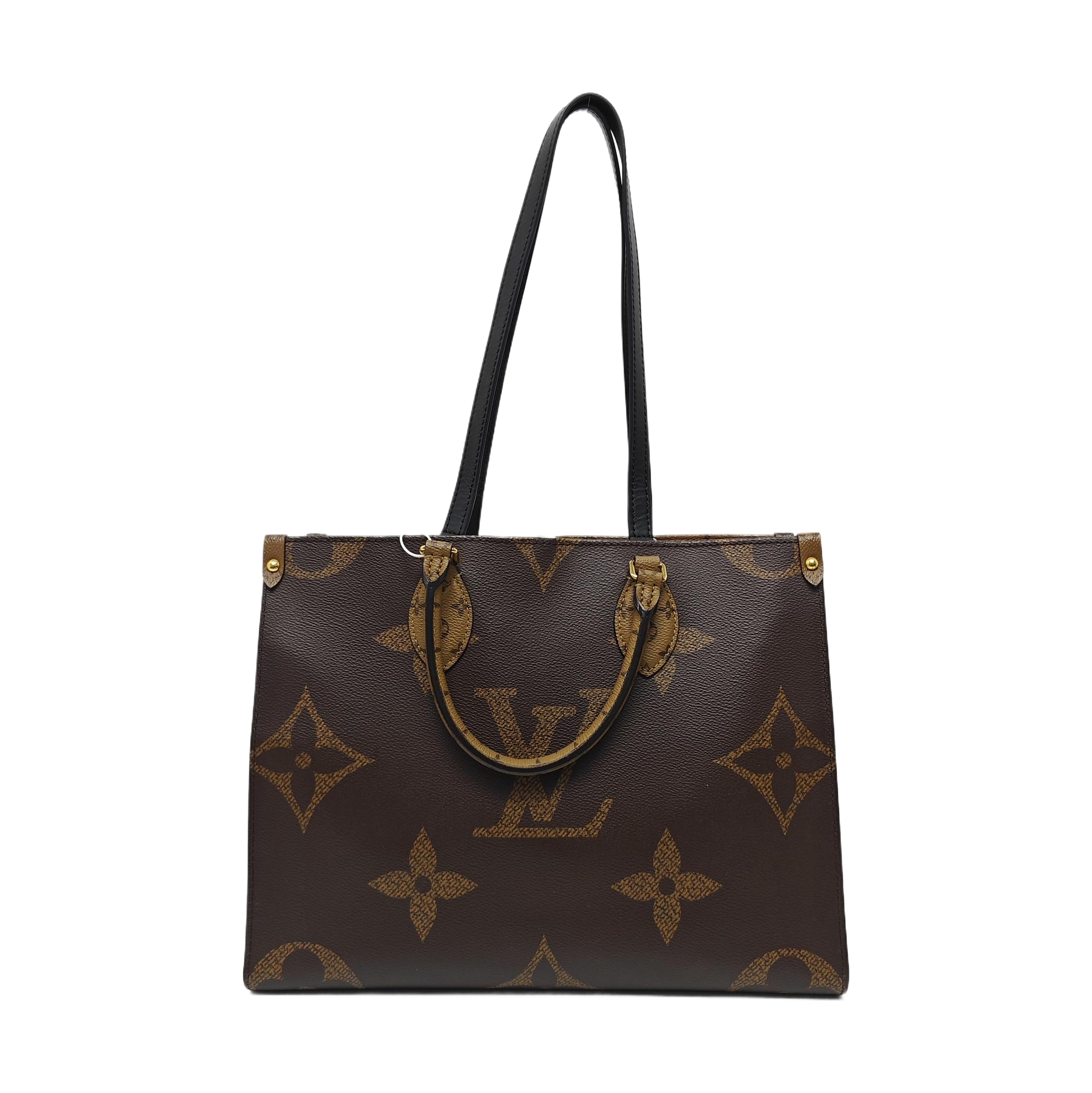 ONTHEGO MM Monogram Coated Canvas Brown
