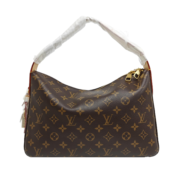 Monogram Coated Canvas Top Handle Bag Brown