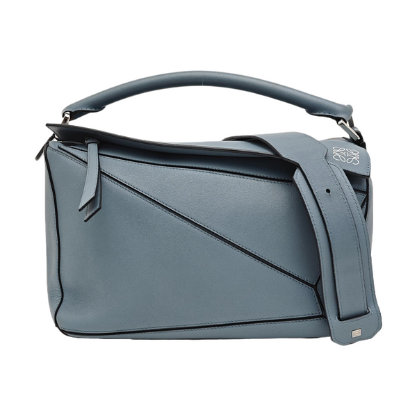 Puzzle Medium Calfskin Blue