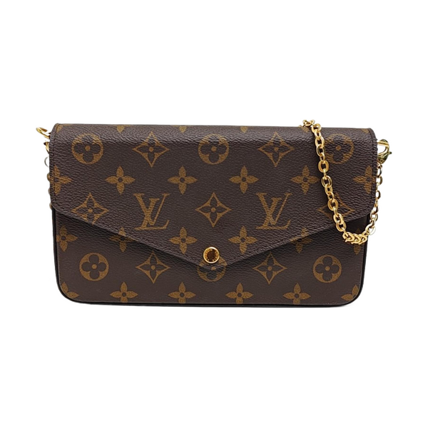 FÉLICIE Monogram Coated Canvas Brown