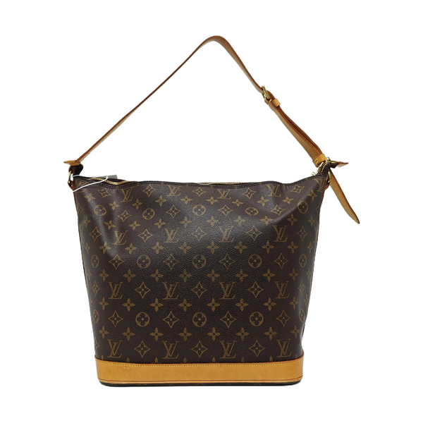 SHARON STONE Monogram Coated Canvas Brown