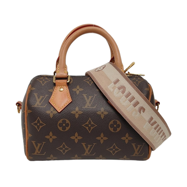 SPEEDY 20 Monogram Coated Canvas Brown