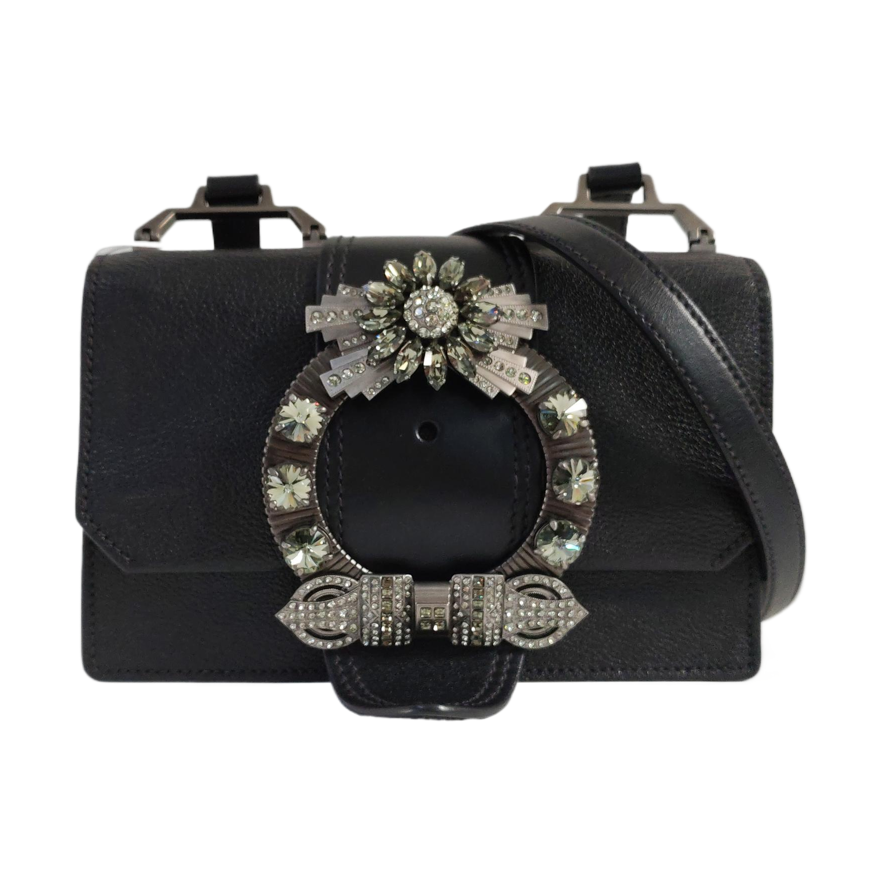 Miu Lady Calfskin Black