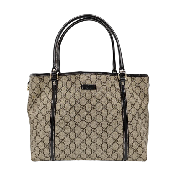 Joy Medium Monogram Coated Canvas Beige