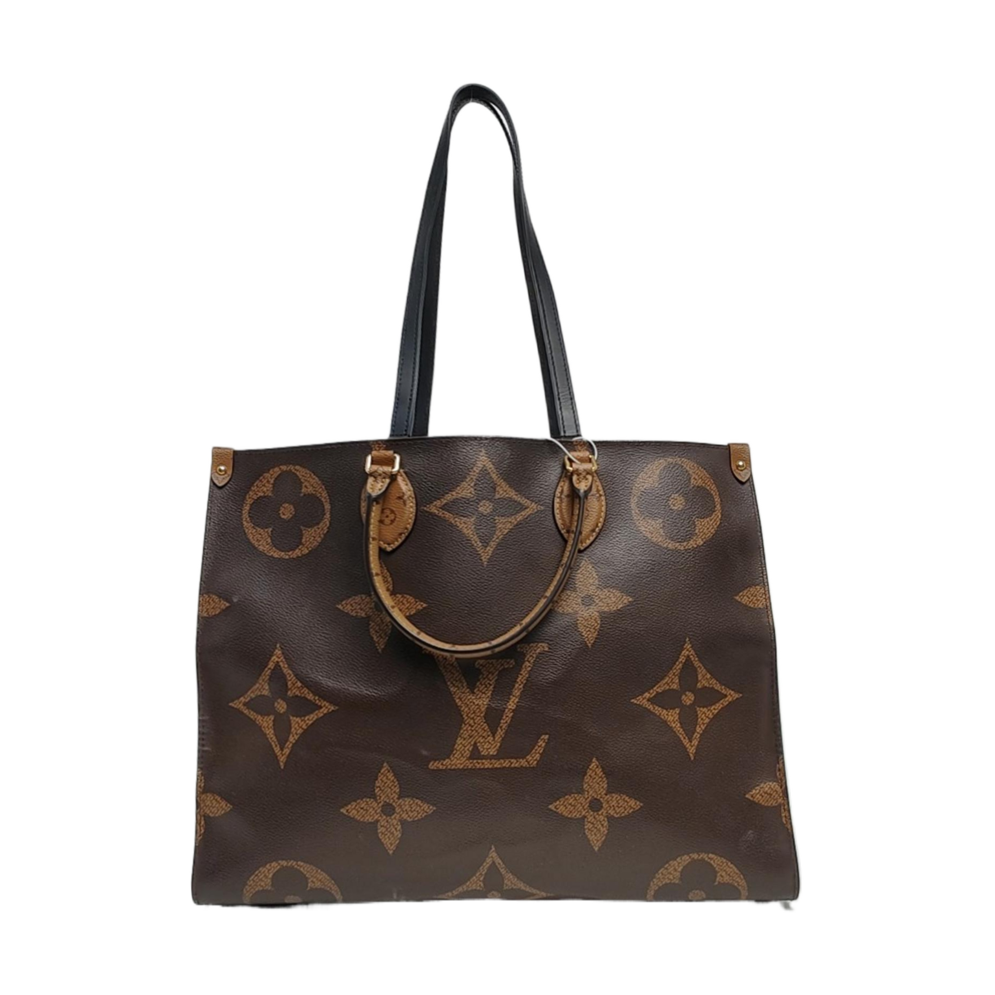 Authenticated pre-owned  ONTHEGO GM Monogram Coated Canvas Brown - Tote Bag at Looply