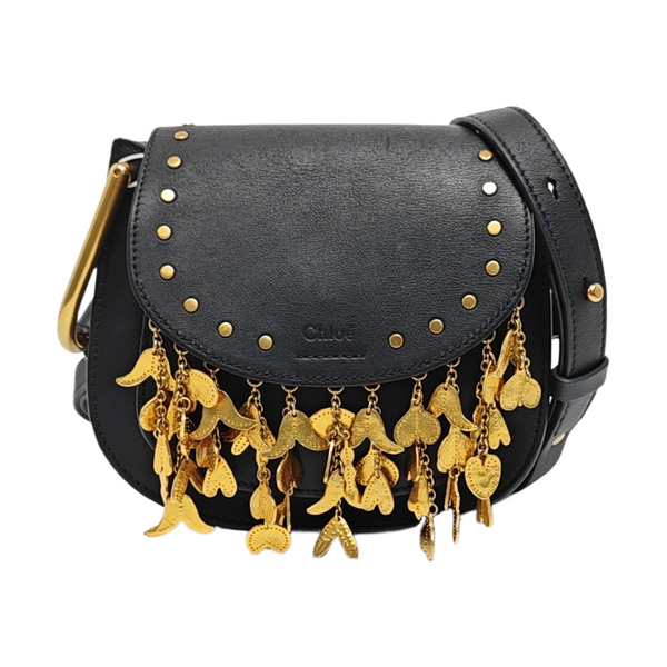 Leather Shoulder Bag Black