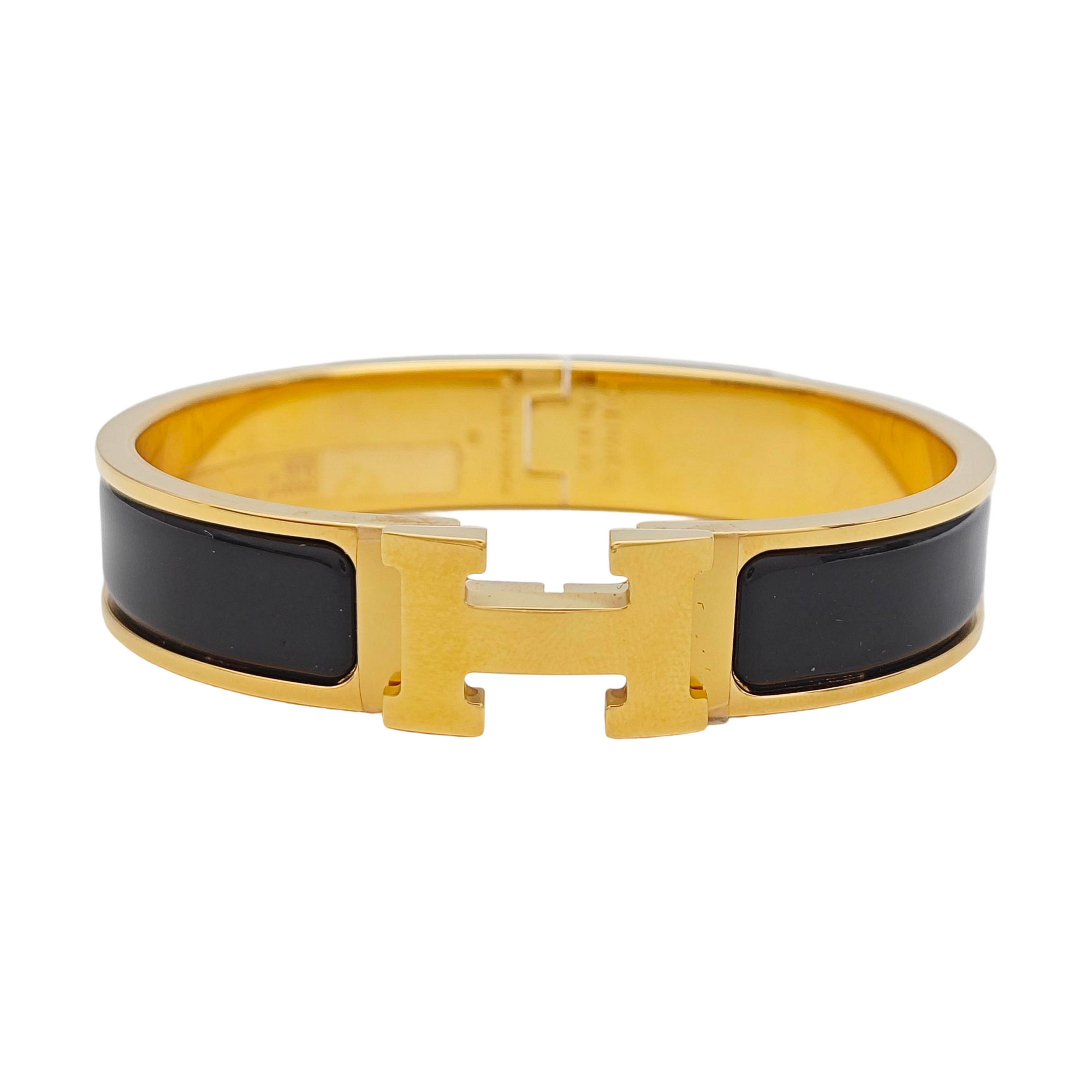 Clic H Metal Gold Bangle