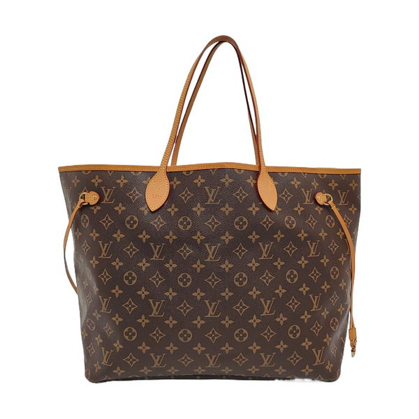 NEVERFULL Monogram Coated Canvas Brown