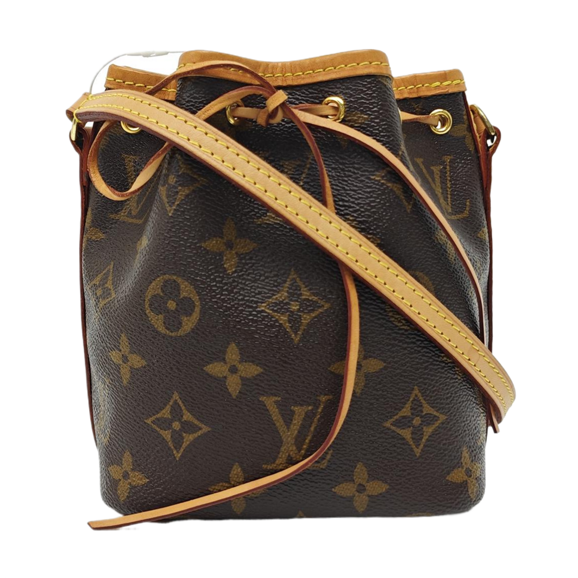 NÉONOÉ Nano Monogram Coated Canvas Brown