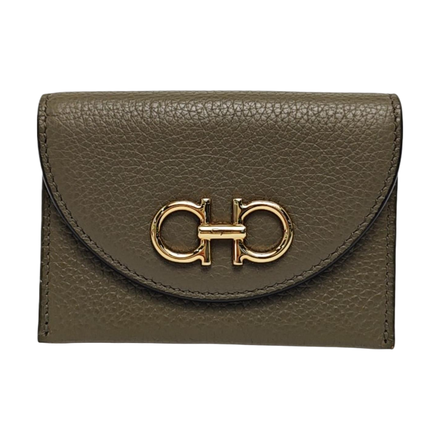 Calfskin Card Holder Green