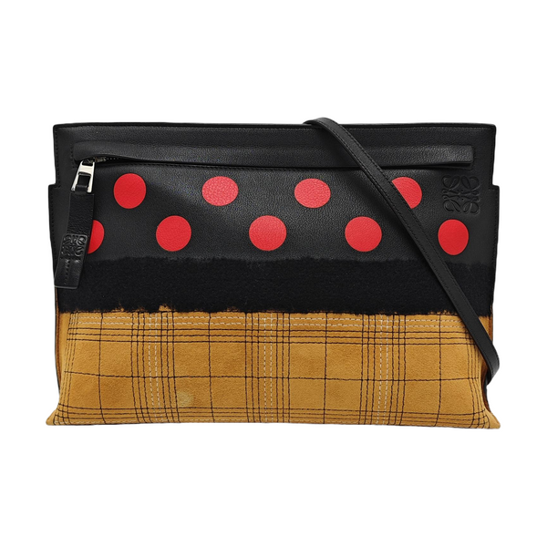 Quilted Suede Shoulder Bag Multicolor