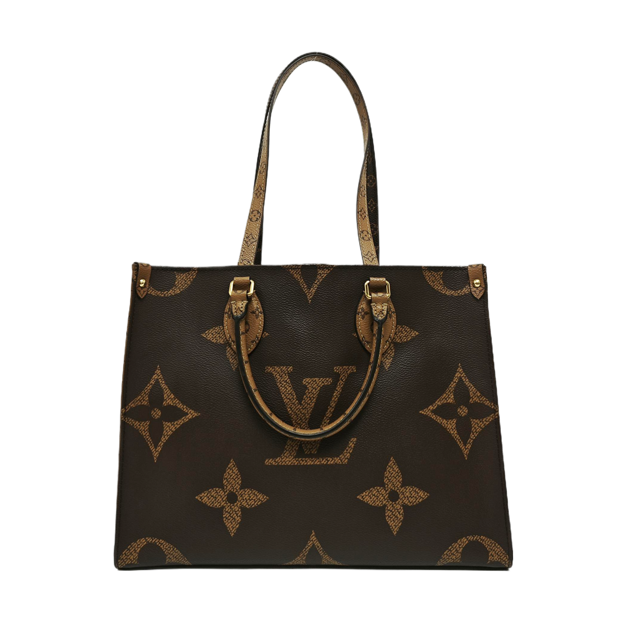 ONTHEGO MM Monogram Coated Canvas Brown
