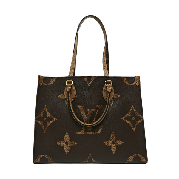 ONTHEGO MM Monogram Coated Canvas Brown
