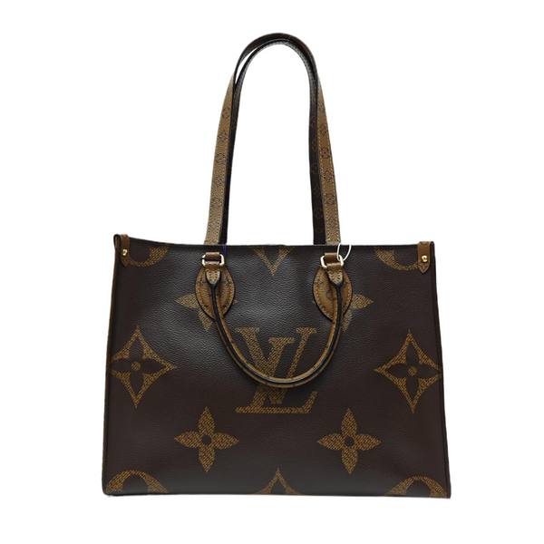ONTHEGO MM Monogram Coated Canvas Brown