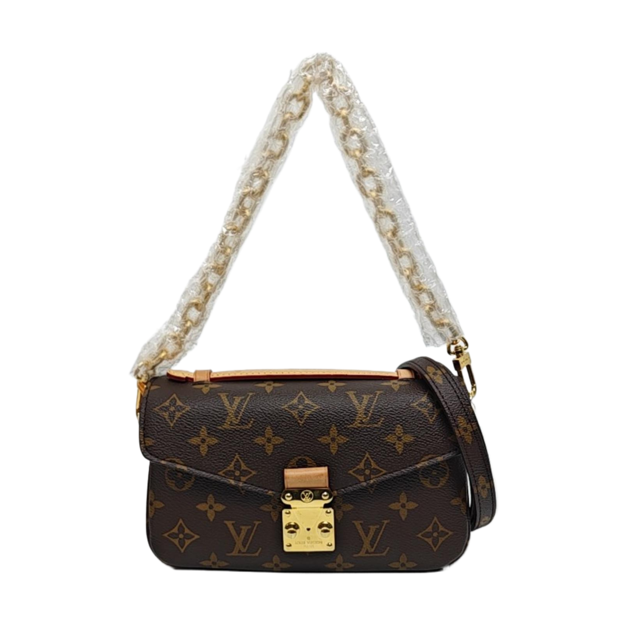 MÉTIS EAST WEST Monogram Coated Canvas Brown