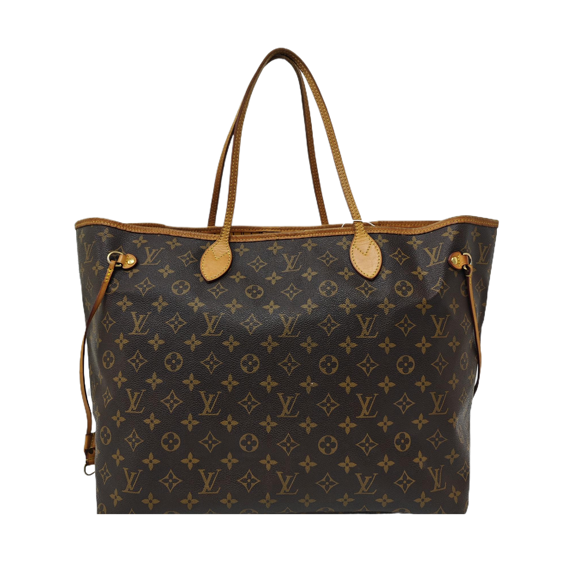 NEVERFULL GM Monogram Coated Canvas Brown