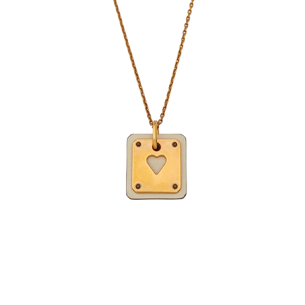 As De Coeur Metal Rose Gold Necklace