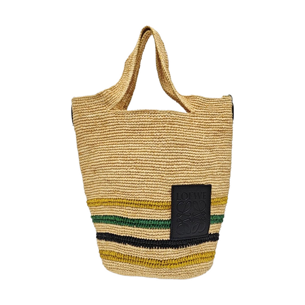 Special Material Bucket Bag Beige