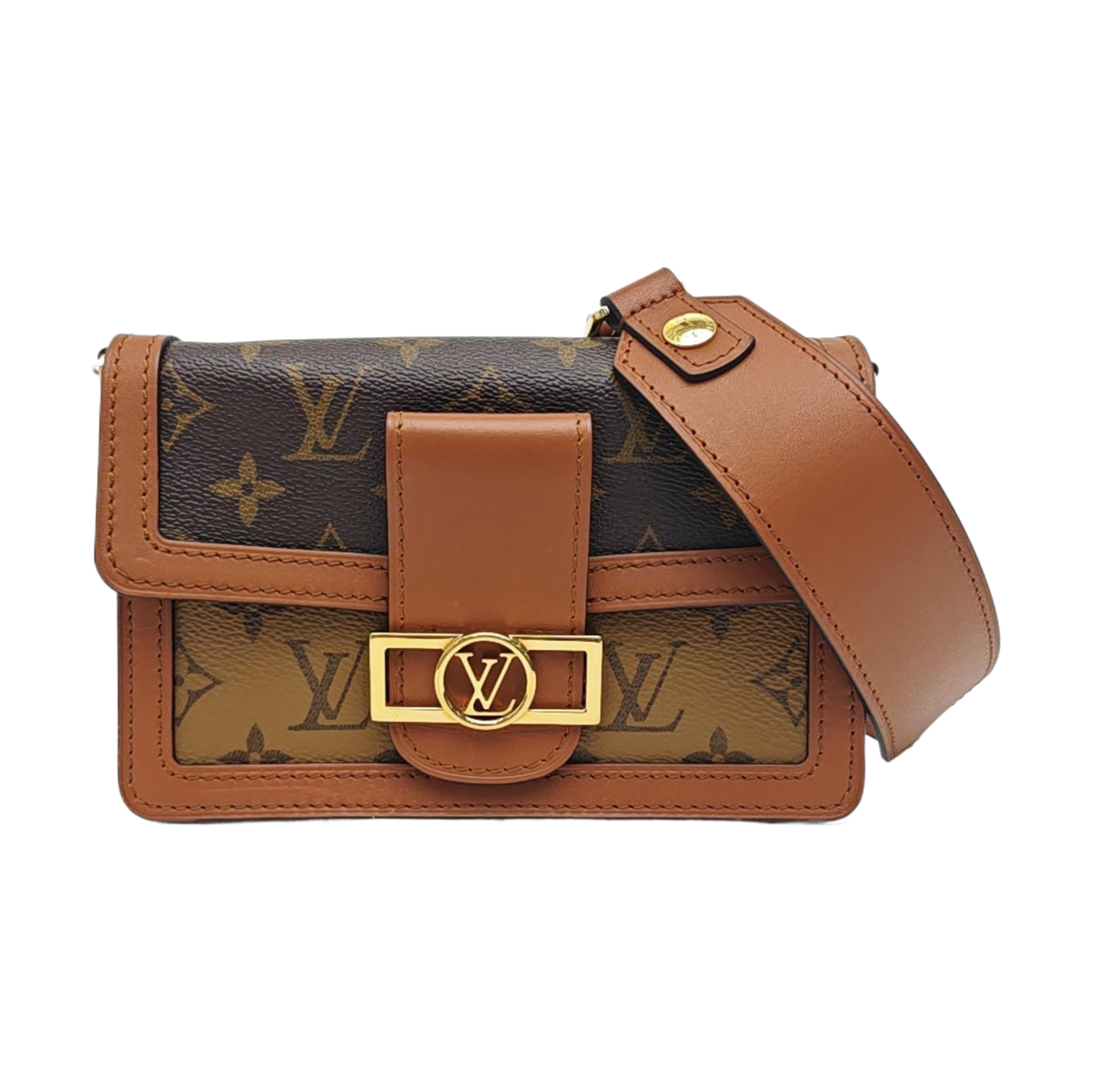 DAUPHINE Monogram Coated Canvas Brown