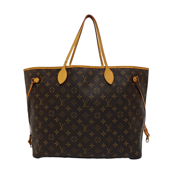 NEVERFULL GM Monogram Coated Canvas Brown