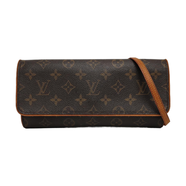 TWIN GM Monogram Coated Canvas Brown