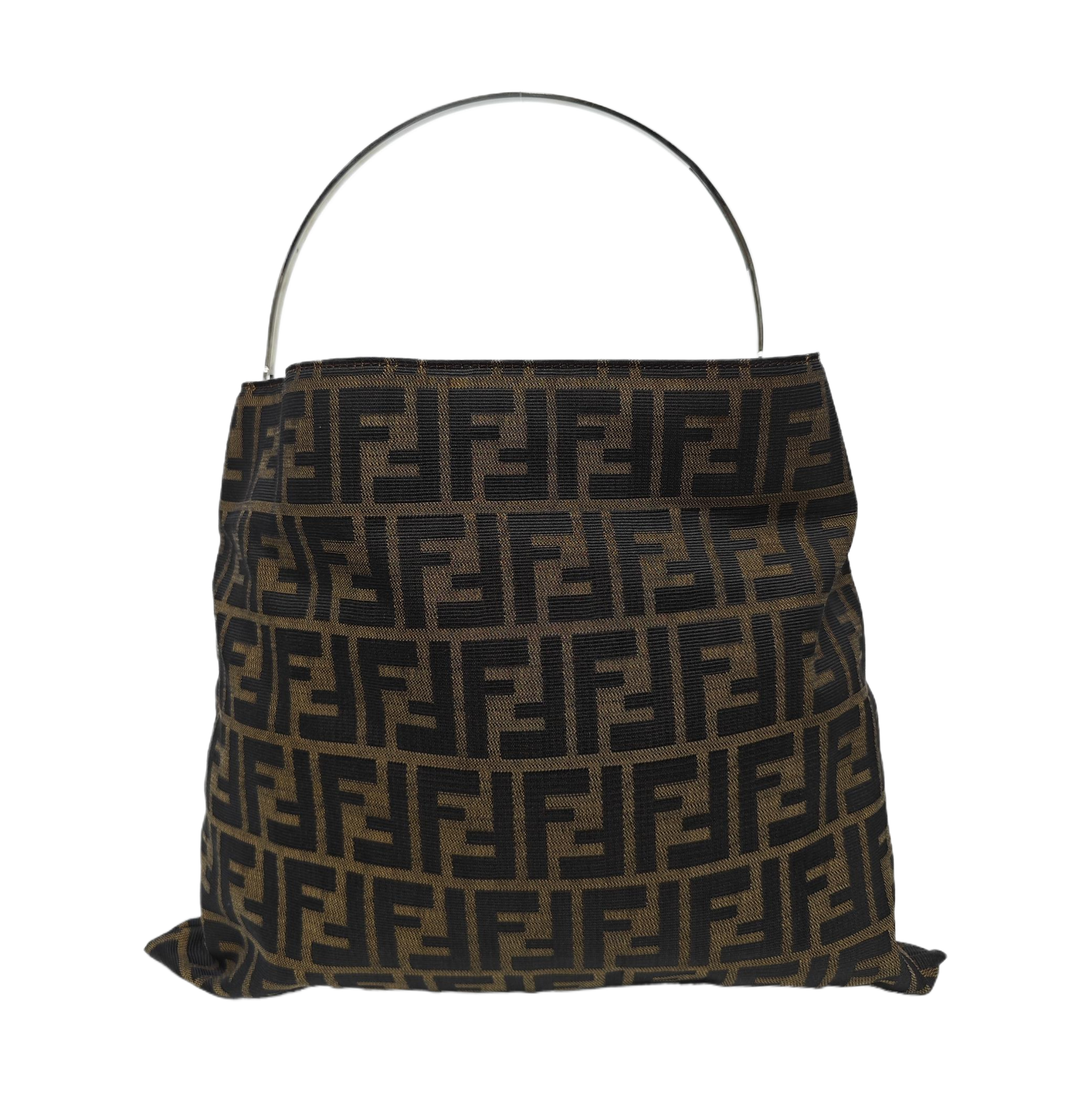Canvas Top Handle Bag Brown