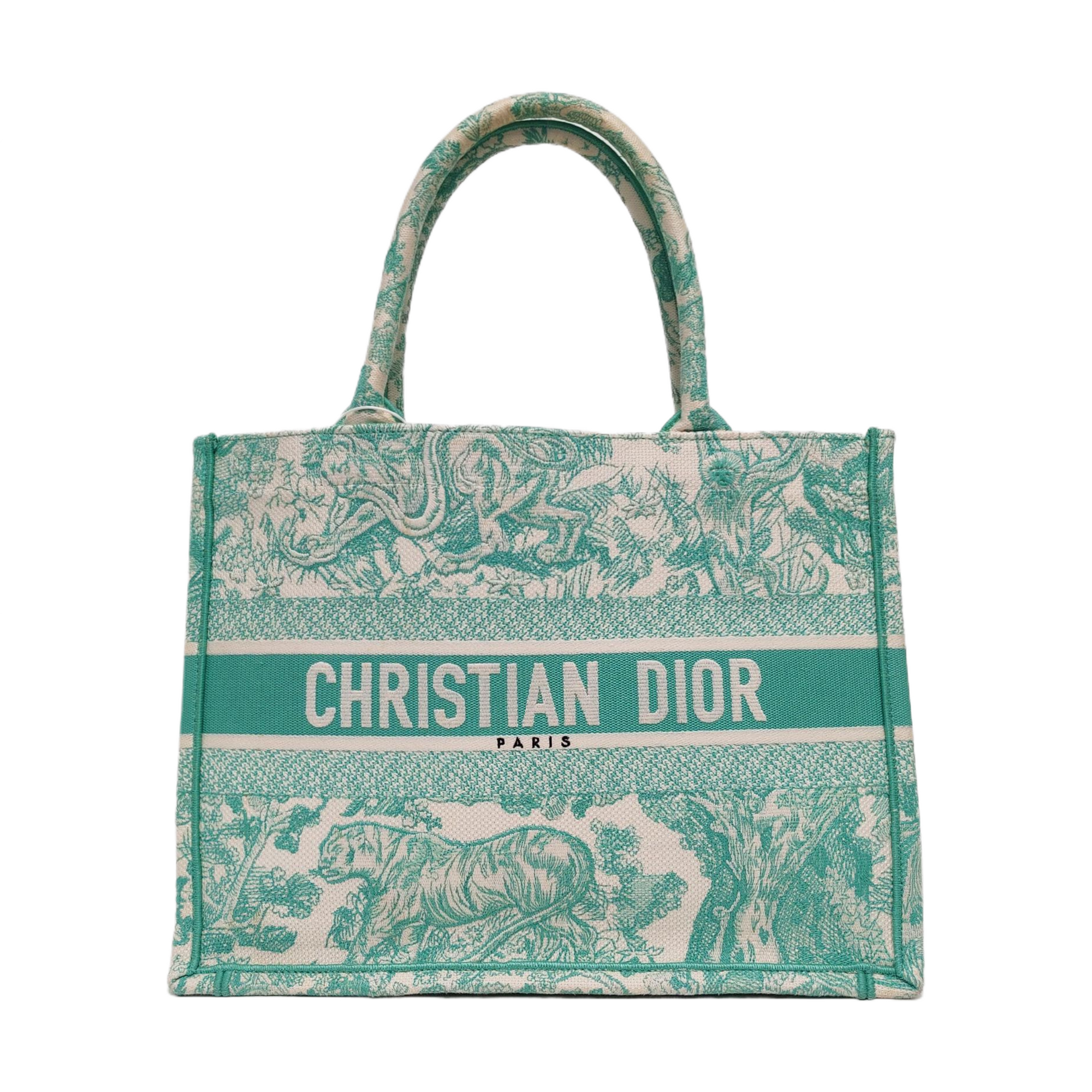Book Tote Medium Canvas Green