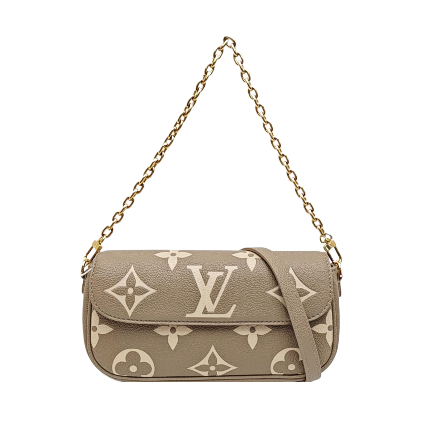 IVY Monogram Calfskin Gray