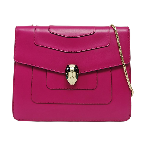 SERPENTI FOREVER Medium Quilted Calfskin Red