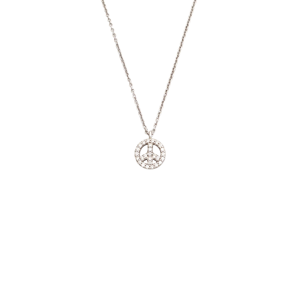 18k White Gold Silver Necklace