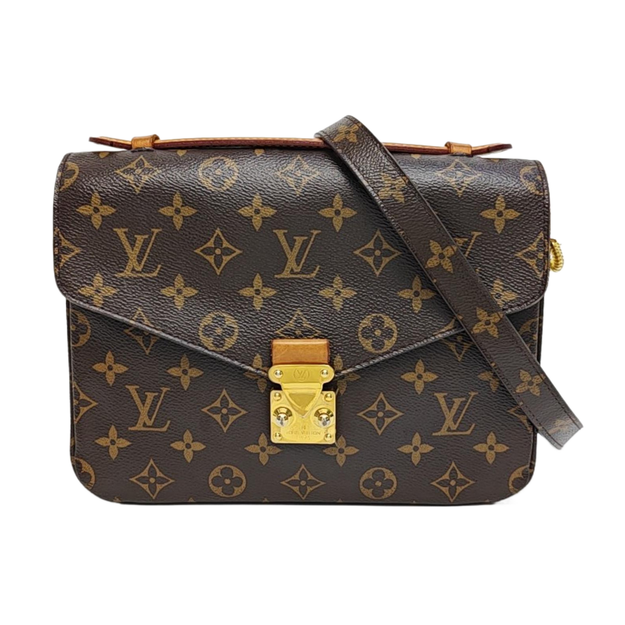MÉTIS MM Monogram Coated Canvas Brown