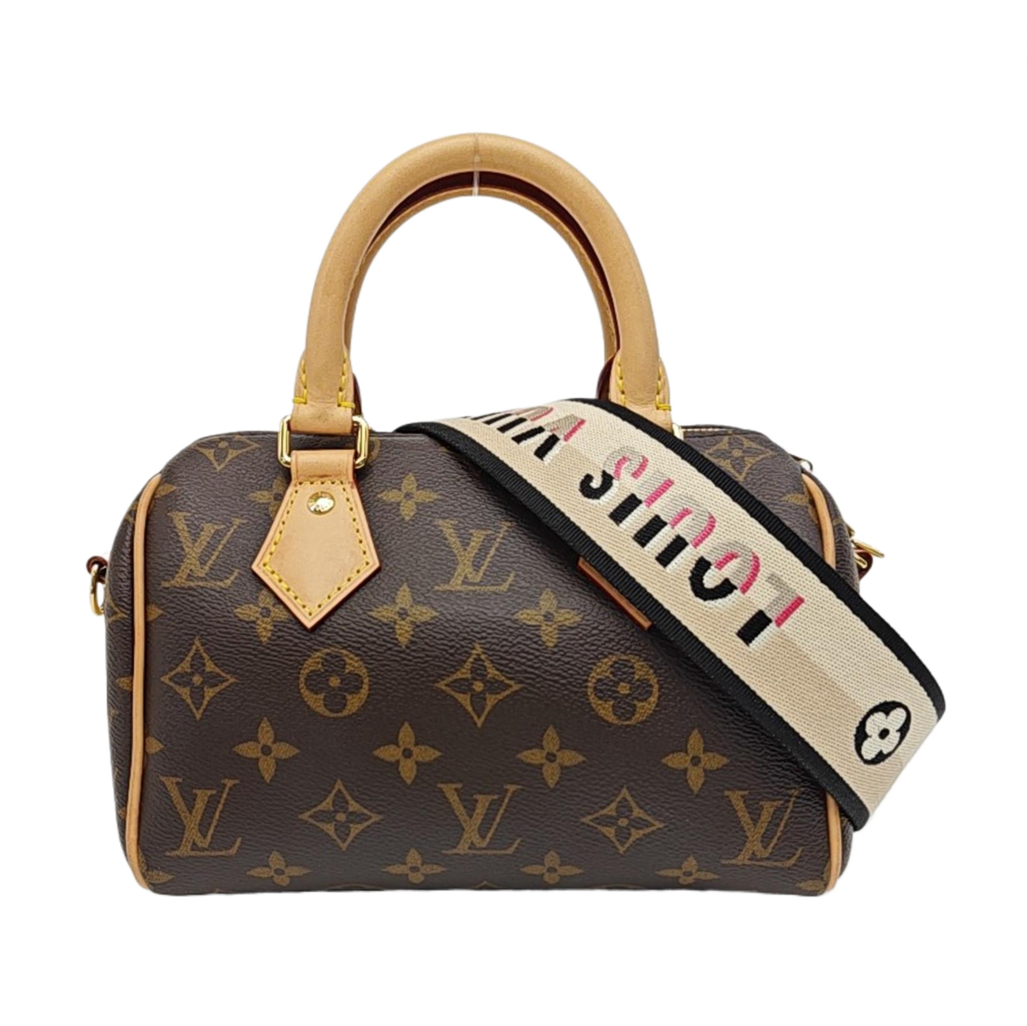 SPEEDY 20 Monogram Coated Canvas Brown
