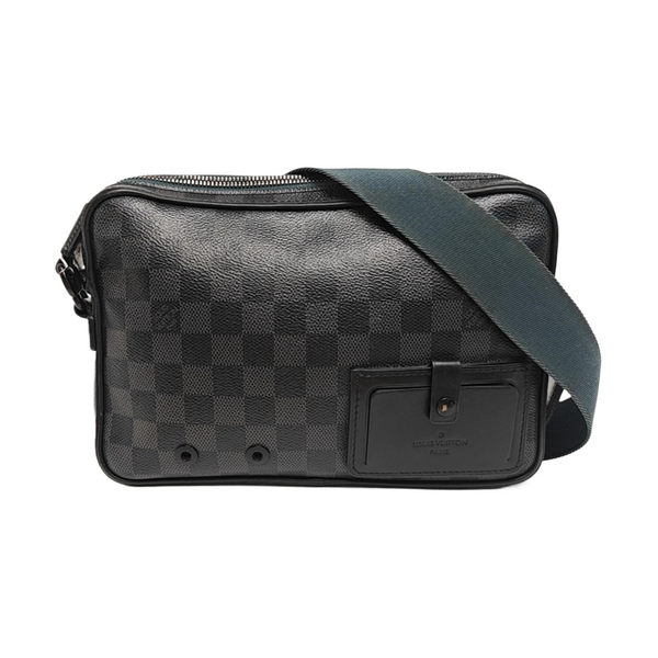 ALPHA Damier Graphite Coated Canvas Gray