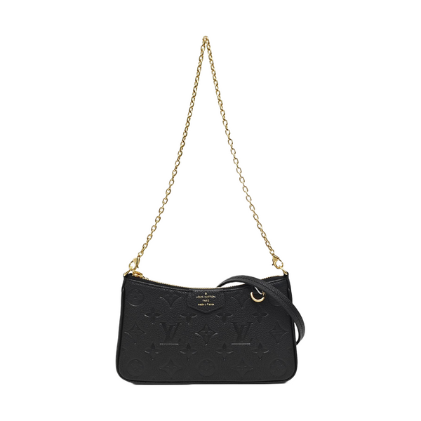 EASY POUCH ON STRAP Monogram Calfskin Black
