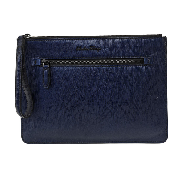 Calfskin Clutch Blue