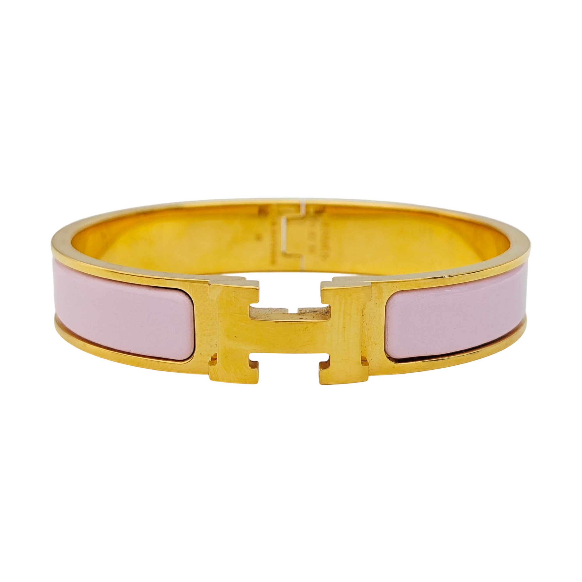 Clic H Metal Gold Bangle