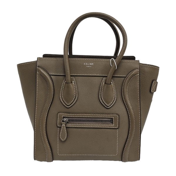 LUGGAGE Micro Calfskin Gray