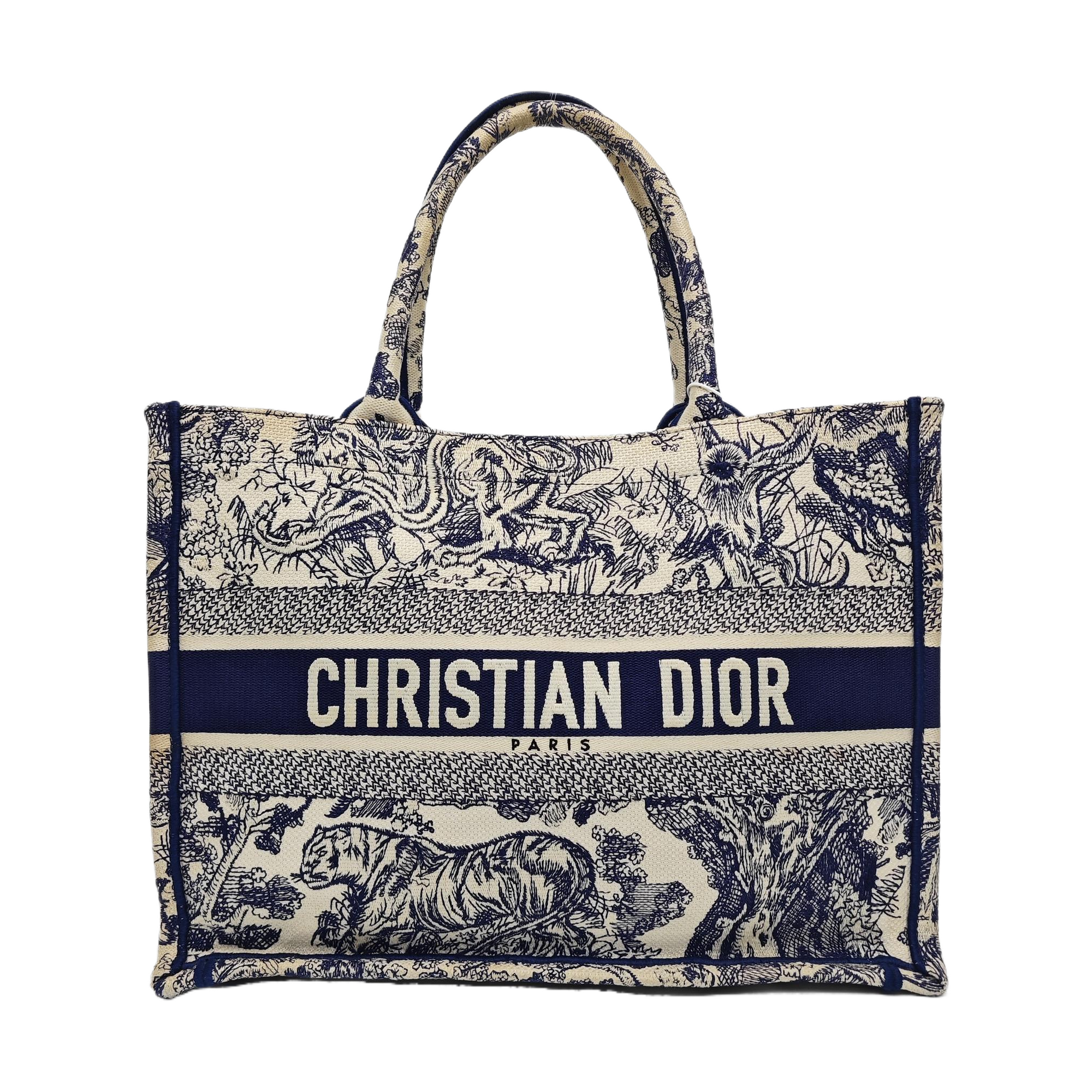 Book Tote Medium Canvas Blue
