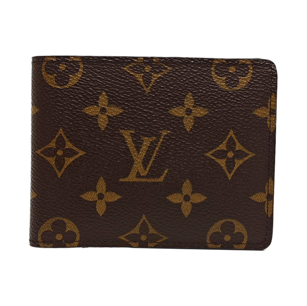 MULTIPLE Monogram Coated Canvas Brown Wallet