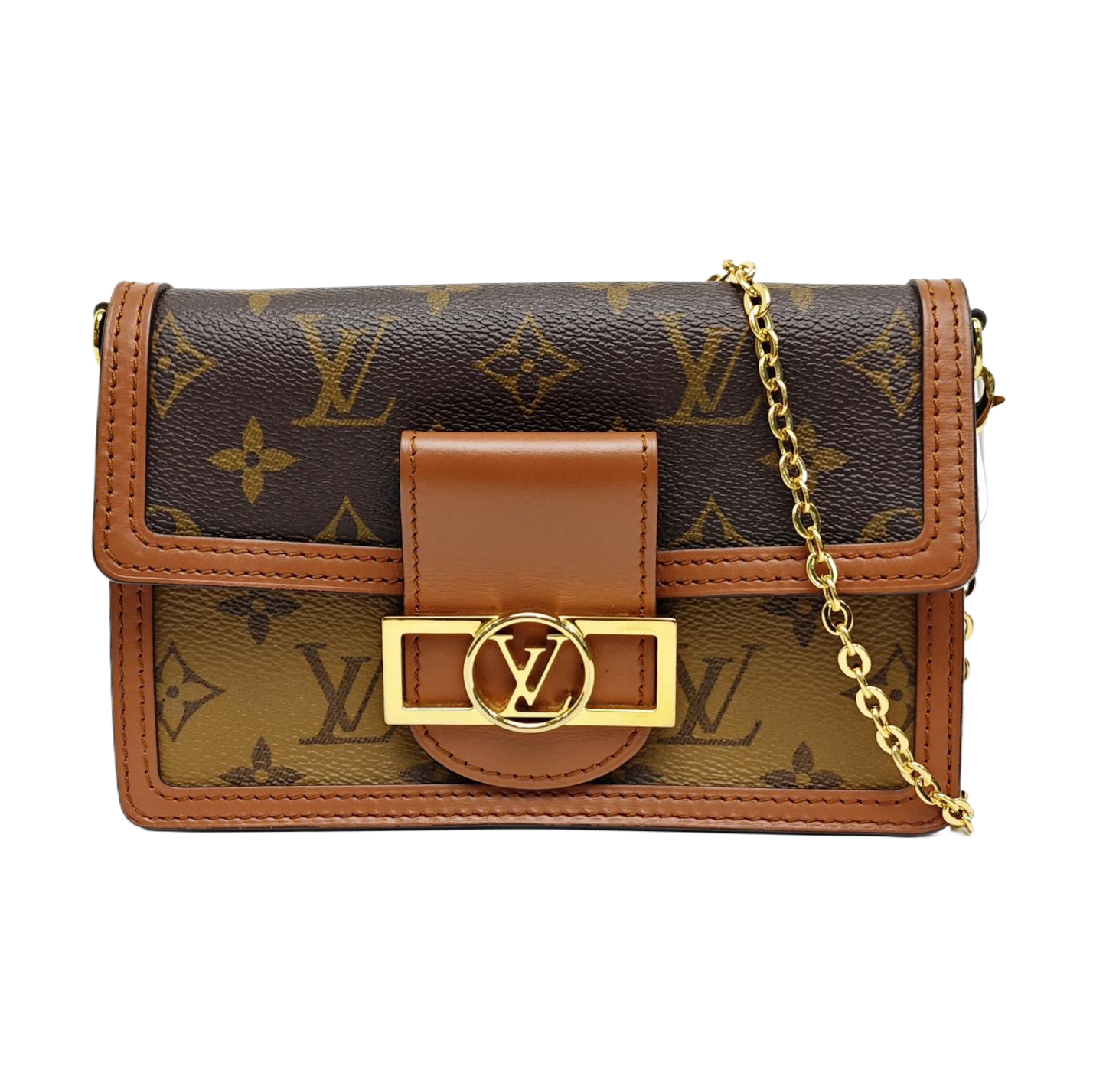 DAUPHINE WOC Monogram Coated Canvas Brown