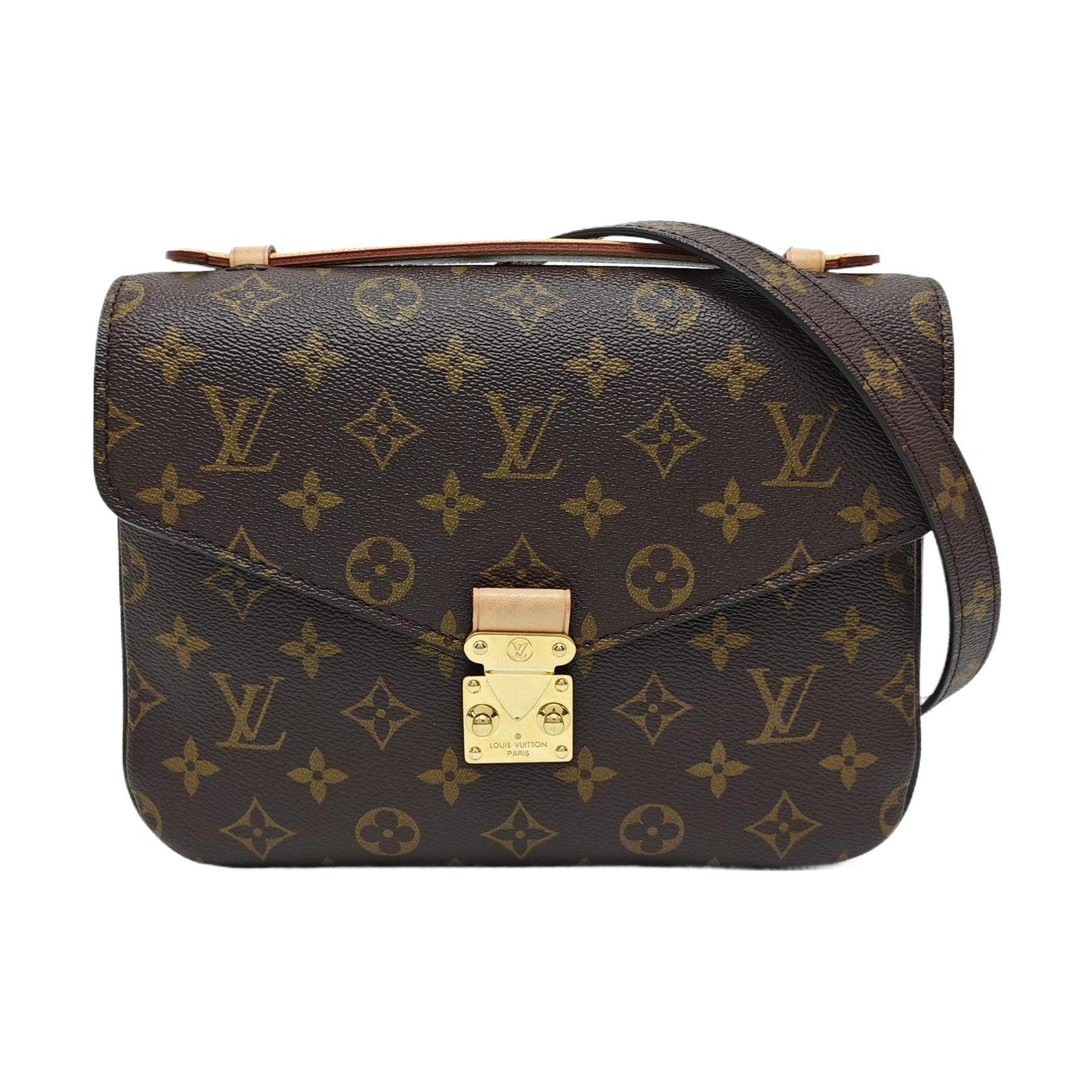MÉTIS MM Monogram Coated Canvas Brown