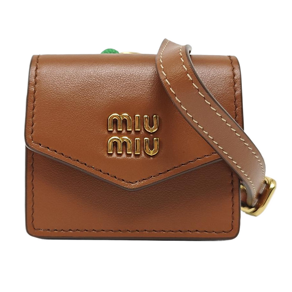 Calfskin Shoulder Bag Brown